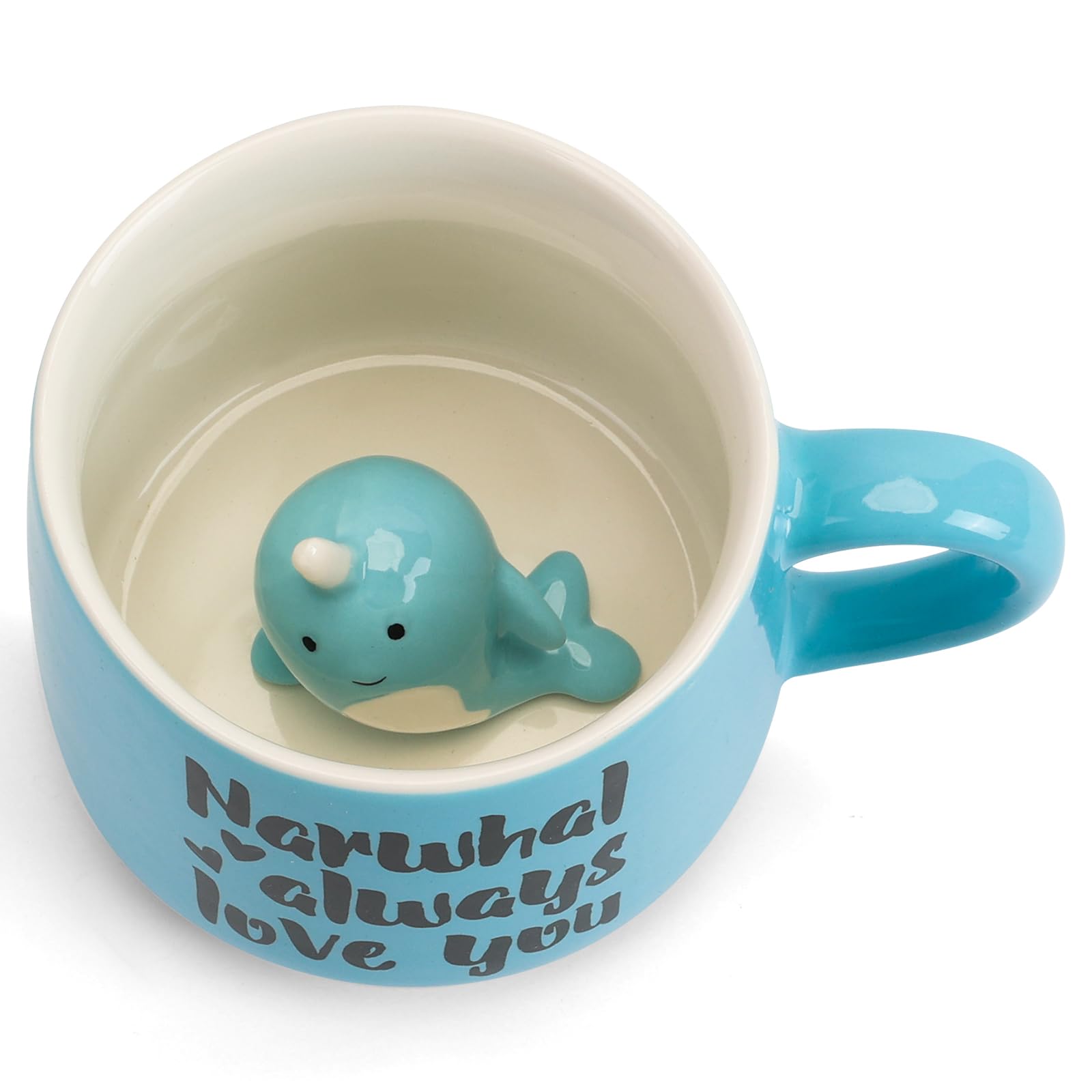 Amazon.com: WDAGEOT Cute Whale Ceramic Coffee Mug Hidden 3D Animal In Cup  Ideal Creative Holiday Gifts Christmas and Birthday Gifts for Animal Lovers  Family Kids Friends Colleagues 12OZ (Blue) : Home &