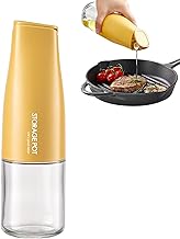 YARRAMATE Automatic Kitchen Olive Oil Dispenser, 500 ml, Beautiful Container for and Vinegar, for Soy Sauce (Orange)