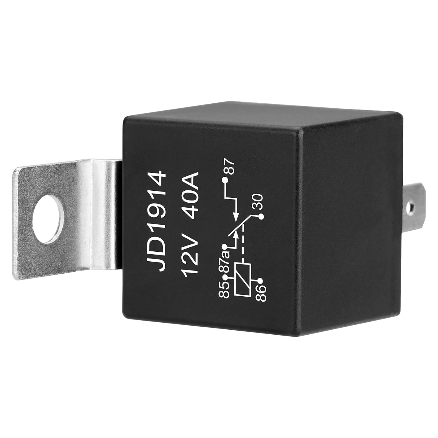 25 Pack JD1914 Car Relay, 12V 40A, 5 Pins SPDT, Automotive Switches and Starters, Waterproof Relay for Boat Tractor Truck Motorcycle (25)