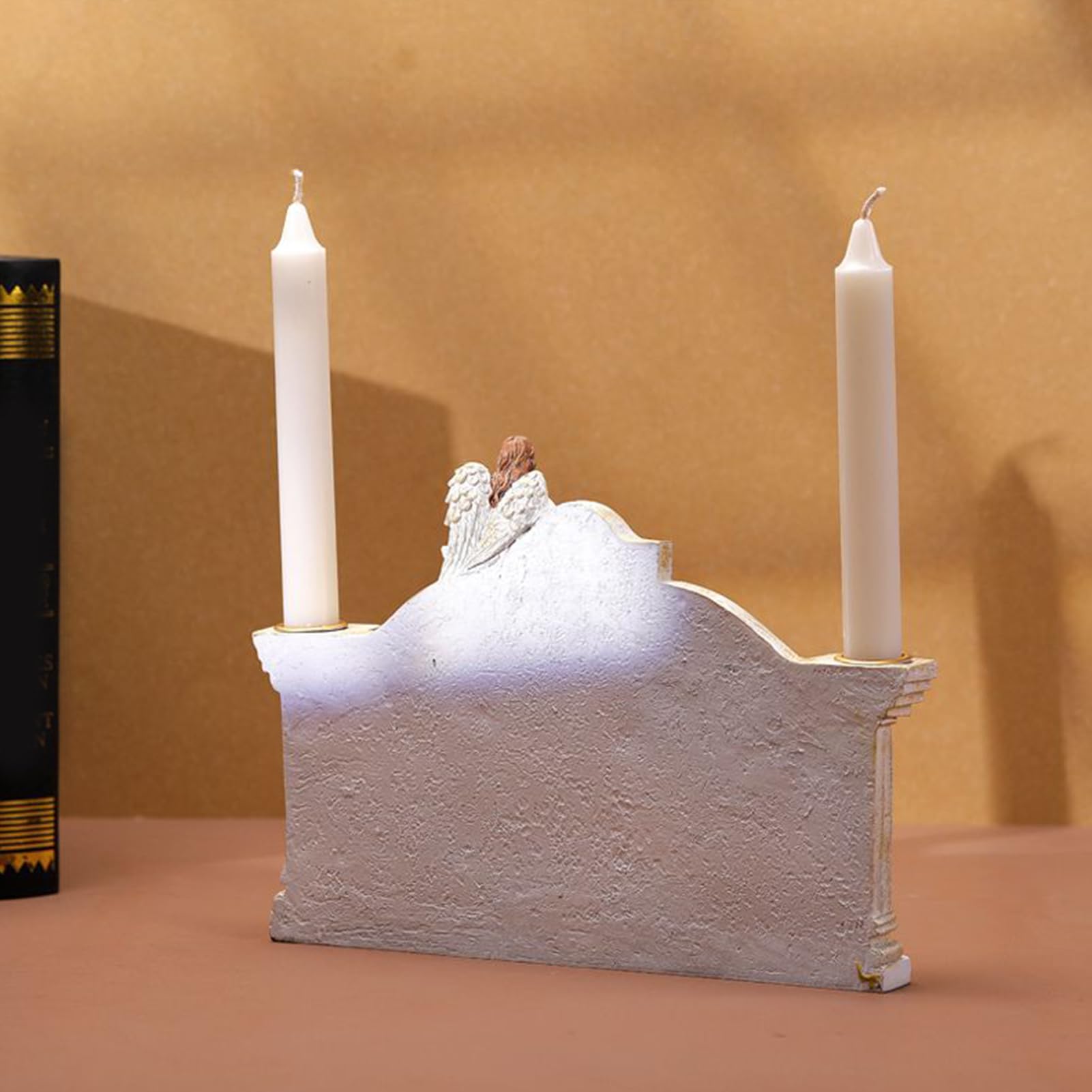 Portacandela Presepe Avvento Statua Candeliere Natalizio per Feste