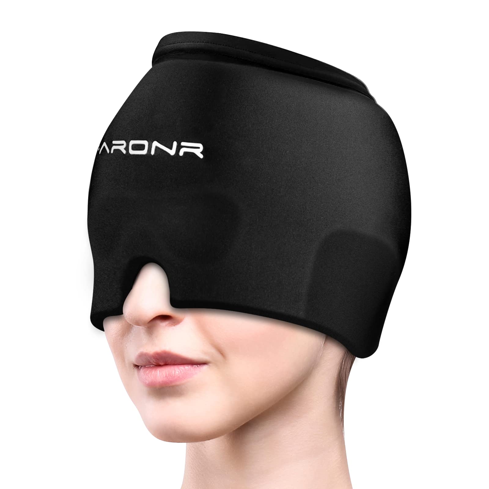 Migraine Relief Cap with SILVADUR™ Technology - Upgraded 3D Contour Design for Enhanced Comfort, Ideal for Tension Sinus Headache, Fever, Stress Relief, Puffy Eye, Dark Circle, Sports Cold Compress