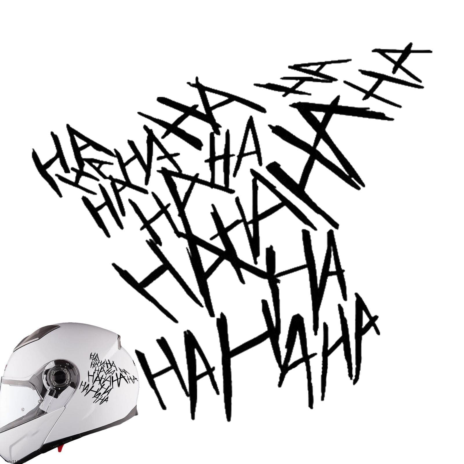 HAHAHA Decal - Funny Car-Styling Vehicle Reflective Decals - Car Decals Halloween Decorations Bumper Stickers Windshield Window