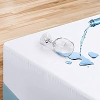 Vista 2 de Utopia Bedding - Funda protectora para colchón impermeable con zíper, Poliéster, Blanco