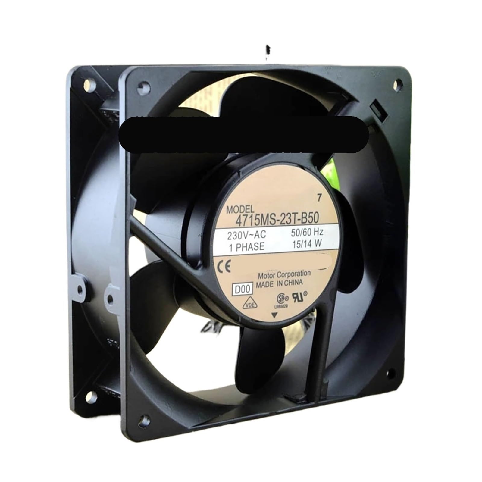 YLPWKMVZ Server Driver Fan 120 * 120 * 38mm 4715MS-23T-B50 A00 AC 230V 15/14W