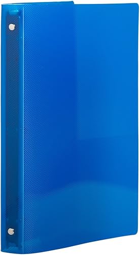 Miniatura 10 de JAM PAPER Carpeta de plástico de 0.5 pulgadas, carpeta roja de 3 anillas, se vende individualmente