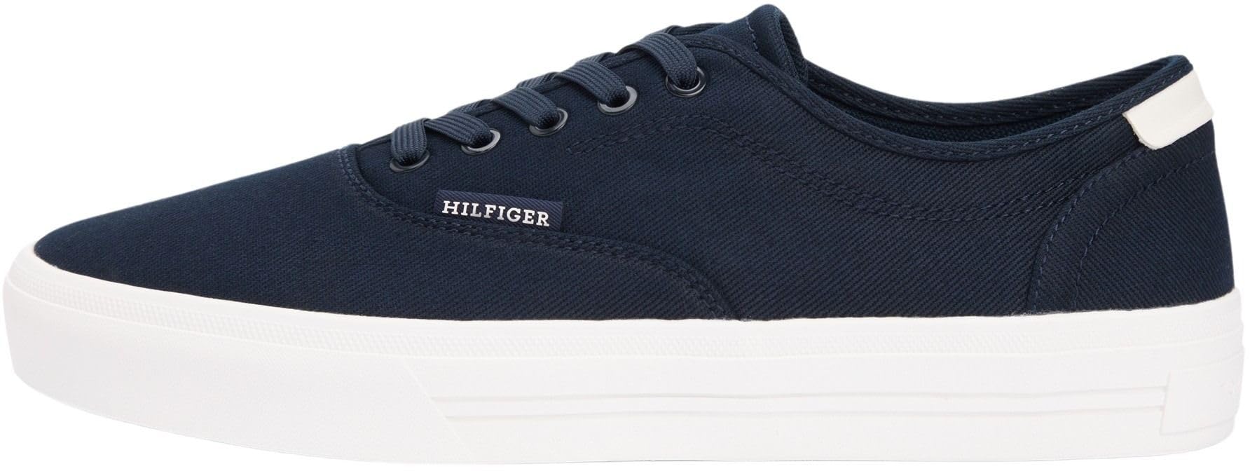 Tommy Hilfiger Men's Th Vulc Cup CVS FM0FM05811 Low Top, Blue (Desert Sky), 9