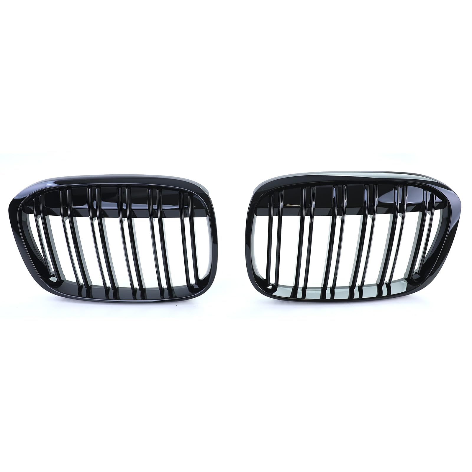 Doppelsteg Grill Schwarz F48 LCI Sport Kühlergrill Doppelsteg Glanz Schwarz Passt Für Bmw X1 F48 2015-2019 GERMANARPARTS Grill Sport