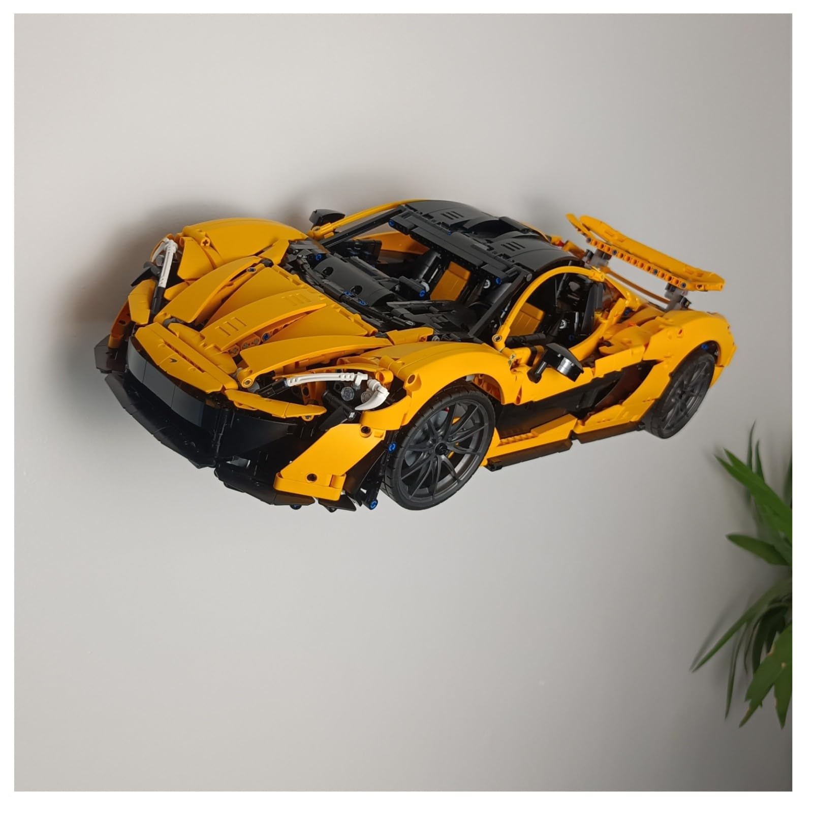 Wall mount compatible with Lego Technic McLaren P1 42172 | Display your model securely | Heavy Duty stainless steel | Car NOT included