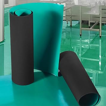 Antistatic ESD Work Station Soldering Mat, Heavy Duty High Temp Resistant Electrostatic Discharge Protection Mats for Computer/Eelectronics/Sensitive Device Repair3x3.3ft/0.9x1m