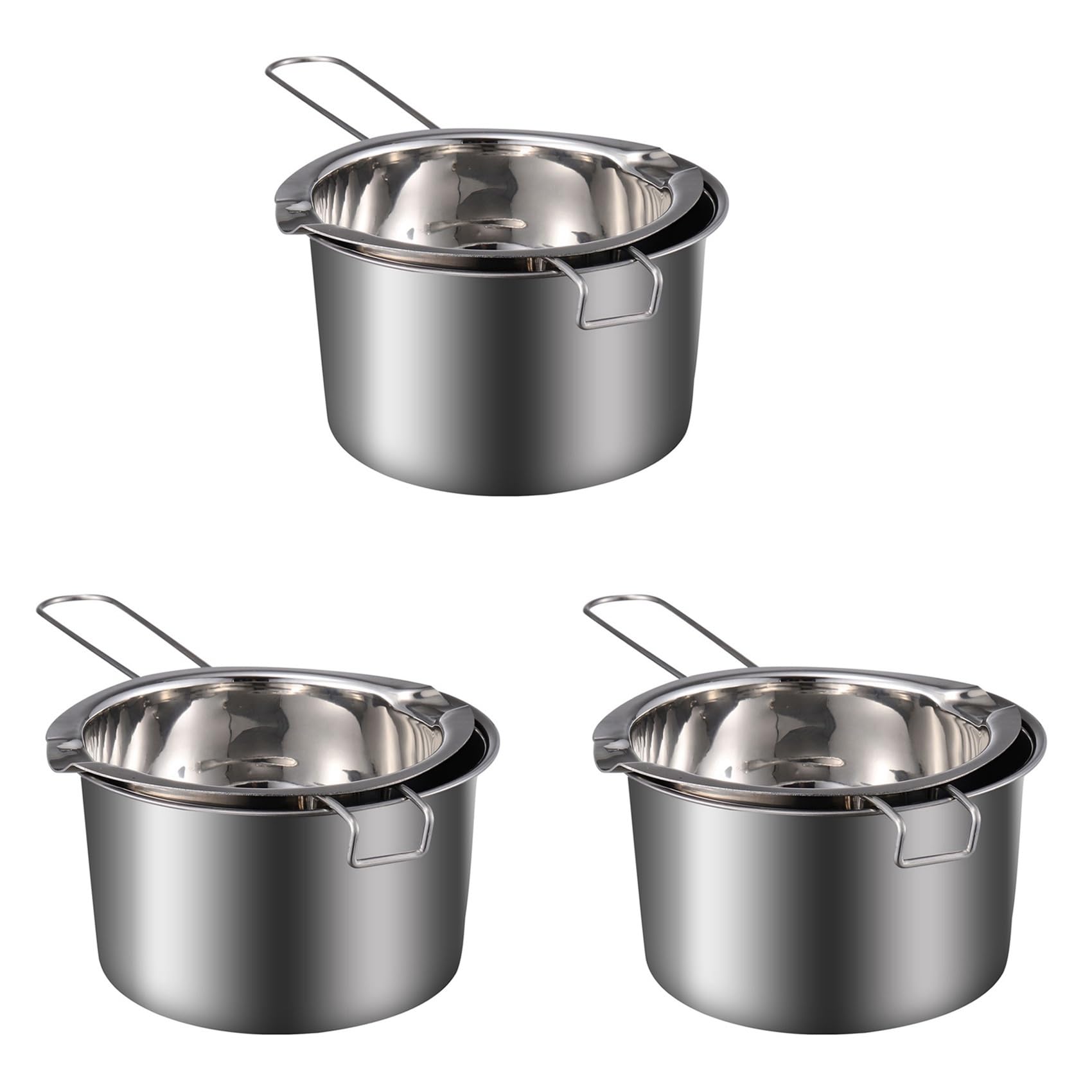 Hndhbfgrt 3X Chocolate Melting Pot (304 Stainless Steel) 400Ml Double Boiler Butter