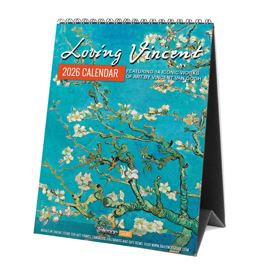 Tallenge - 2026 Desk Calendar - Vincent van Gogh - 6 x 9 Inches for Home & Office (Paper, Desk Calendar)