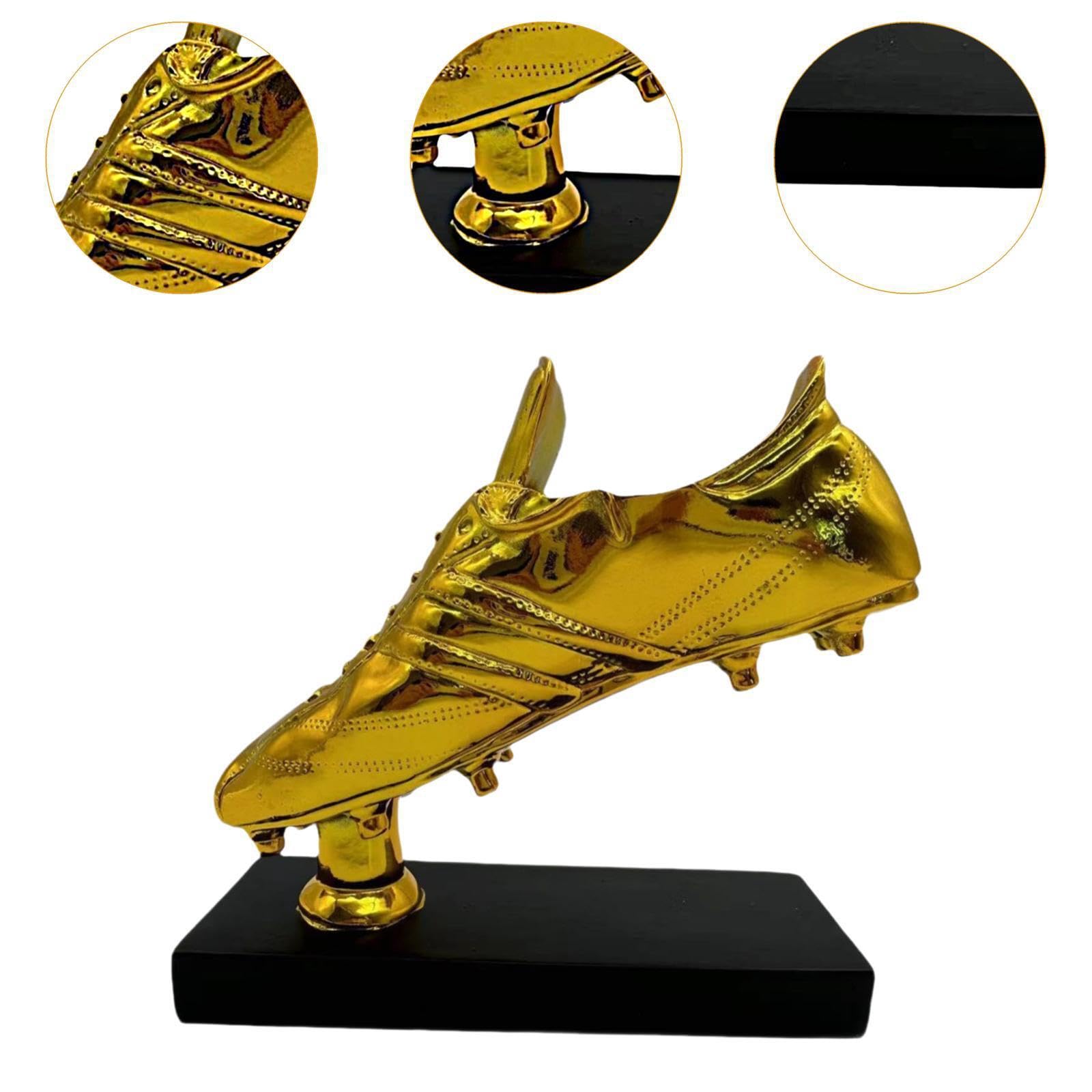 Trofeo Bota de Oro, Copa al Mejor Jugador, Pieza Decorativa Única, Resina, Duradera y Elegante, Artículo de Colección, Copa al Mejor Jugador, Recuerdo para