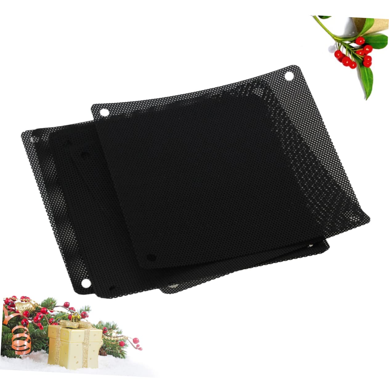 KICHOUSE Fan Guard Cover Computer Chassis Fan Mesh PVC Material 120x120mm Black