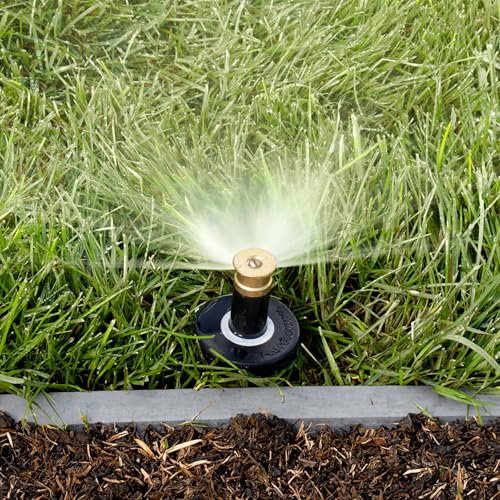 Orbit 80324 2" Professional Series Adjustable Pressure-Regulating Spray Sprinkler Body with Brass 15' Half Pattern Nozzle - image 6