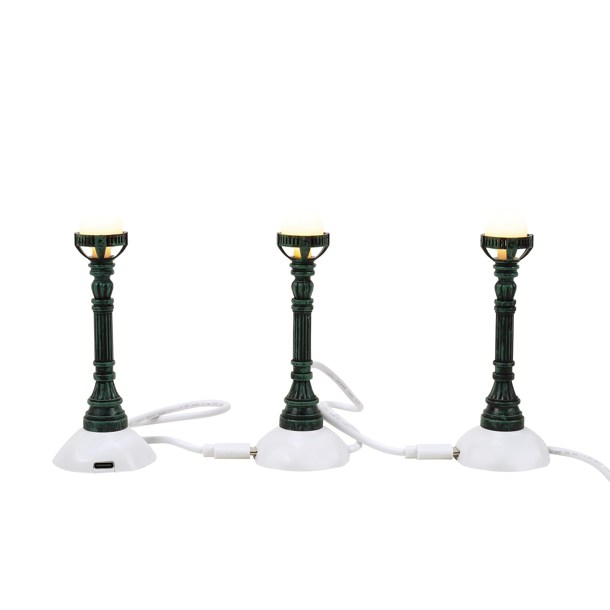 Figurines lumineuses en cuivre de 11,4 cm pour retrouver la magie des Noëls d'autrefois