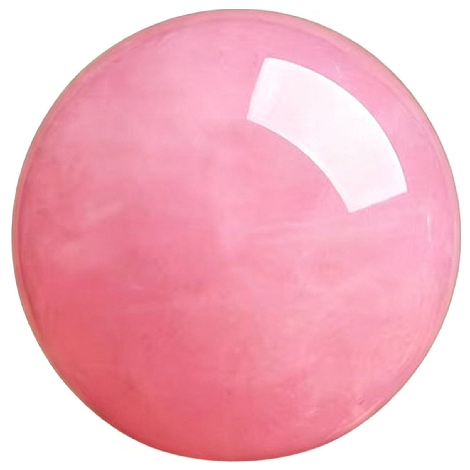 Zooeelly Rose Quartz Crystal Sphere, Natural Polished Pink Crystal Decoration Ball, Reiki Healing Gemstone Ball, Home Desktop Ornament Commemorate Gift for Spiritual Meditation,3CM