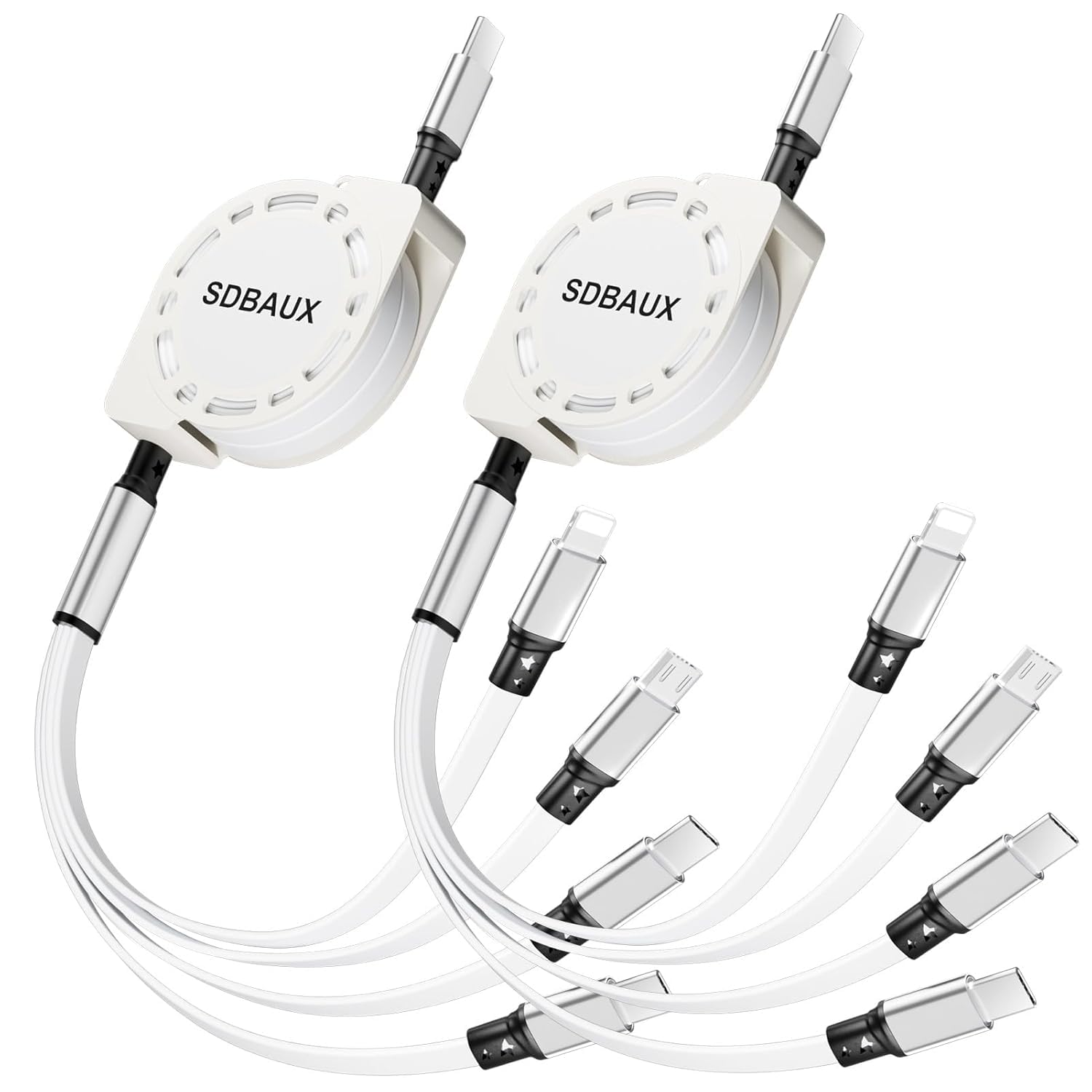 Amazon.co.jp: SDBAUX 巻き取りUSB Type C ケーブル対応高速充電