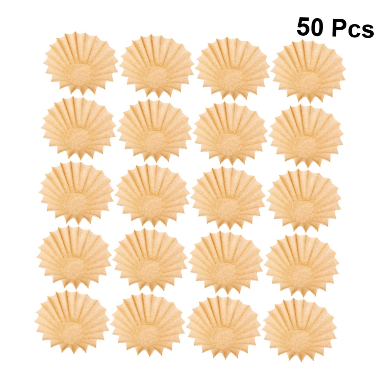 PRETYZOOM 100piezas Filtros De Café Desechables Sin Blanquear Compatible Máquina De Café Diseño De Conos Color Madera Olores