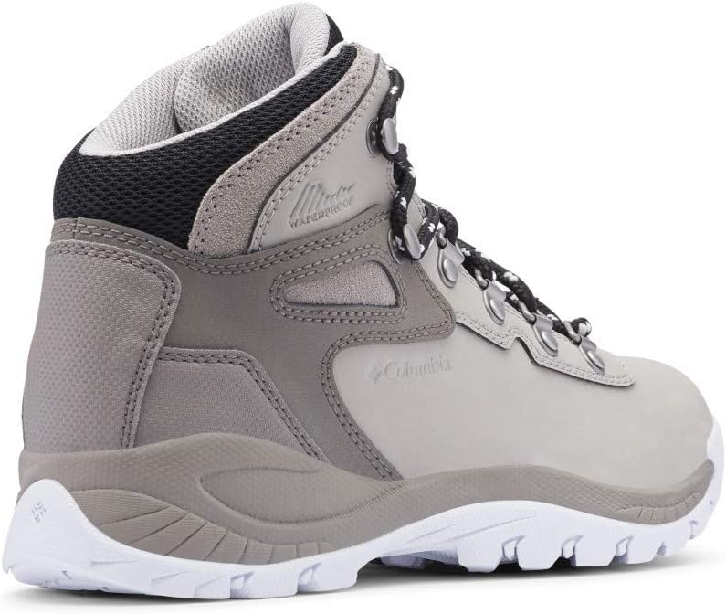 Columbia Women's Newton Ridge Plus Waterproof Hiking Boot Boot, dove/white, 12 Regular US