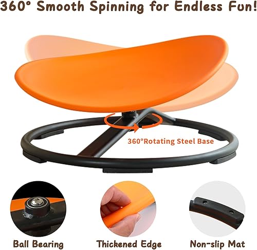 Miniatura 26 de Silla giratoria sensorial para niños con autismo a partir de 3 años, silla giratoria para niños con TDAH, sillas sensoriales para niños autistas,