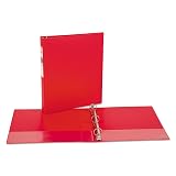 Avery Standard 3 Ring Binder, 1" Round Rings, 175-Sheet Capacity, 1.4 Inch Wide Spine, 1 Red Binder, Ideal for Lightweight Organization and Occasional Referencing (03310) – view 2