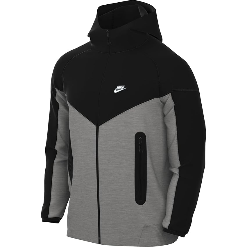Immagine del prodotto Nike FB7921-064 Tech Fleece Felpa con Cappuccio Uomo Dk Grey Heather/Black/White Taglia L