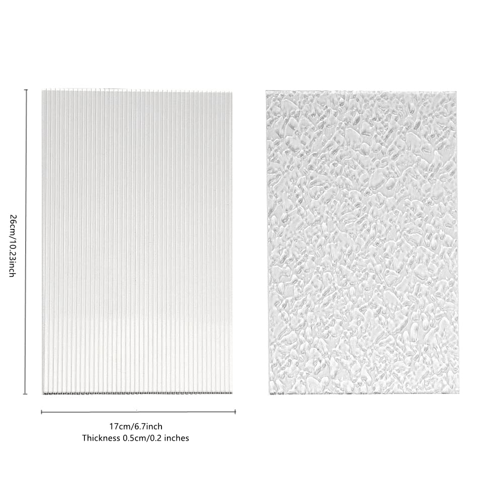 Tavolette In Acrilico Trasparente GISELA D - Set 4 Pezzi Per Foto Prodotti | 8 Cm, Accessori Fotografici - Foto 4