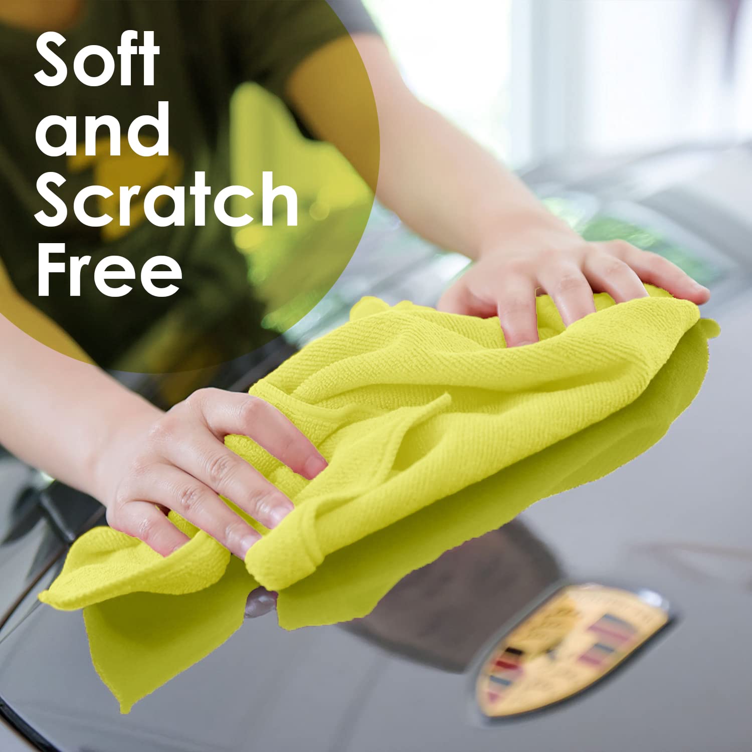 Avalon Towels Mikrofaser-Reinigungstücher (Vorteilspackung), Größe 40,6 x 40,6 cm, sehr saugfähige Reinigungstücher, fusselfreie Reinigungstücher, wiederverwendbar und waschbar, Mikrofaser-Handtücher