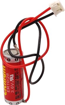 1X er10/28 800mAh Battery ER10280 3.6V PLC Lithium Battery for Mitsubishi FX2NC-32BL ER10/28 with Plug