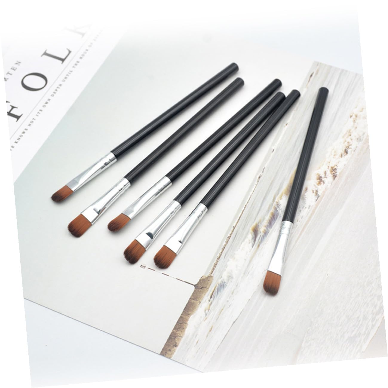 Gatuida 100stücke Lidschattenpinsel Mit Holzgriff Kosmetikpinsel Für Augen Make-up-werkzeuge Verblendpinsel Lidschatten-pinsel Augenpinsel Für Make-up Puderapplikator Make-up-pinsel Für Fr