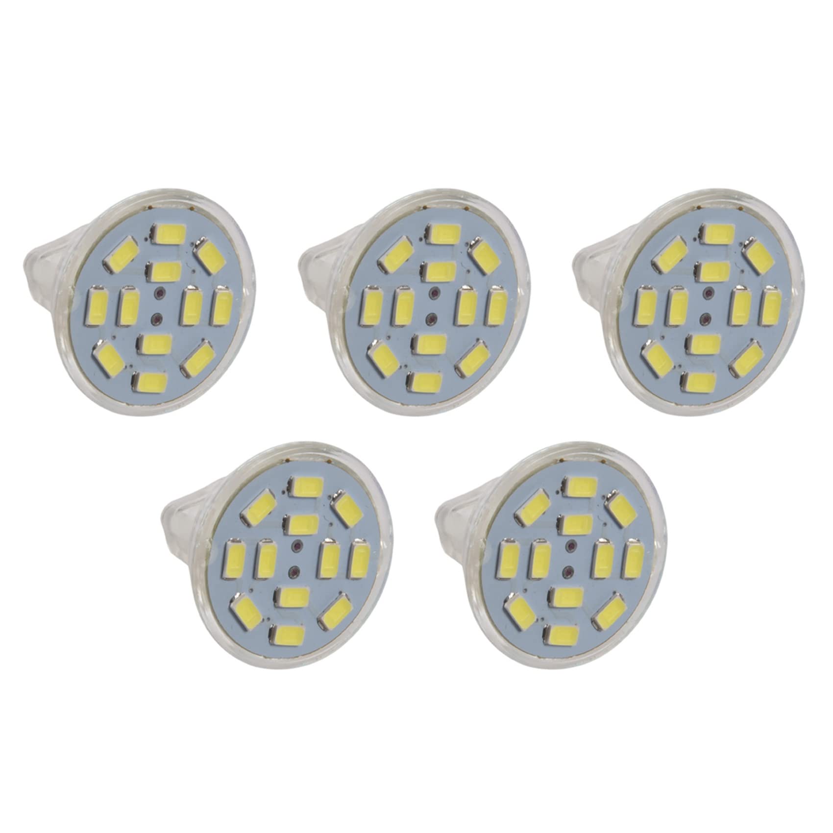 Speesy 5X 6W GU4(MR11) LED Spotlight MR11 12 SMD 5730 570 DC 12V, White
