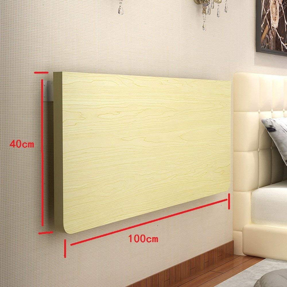 Table pliante paresseuse blanche et bois de 100cm pour cuisine et repas