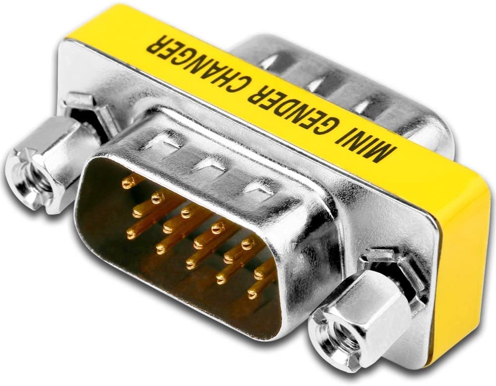 Tobo Mini Gender Changer VGA-HD15 Pin M/M VGA Changer for PC, 2 x VGAs cambiador 15Pin VGA-Male to Male Coupler extends Model No-PLS-CAV002 (Pack of -2) TD-253TC-image-6