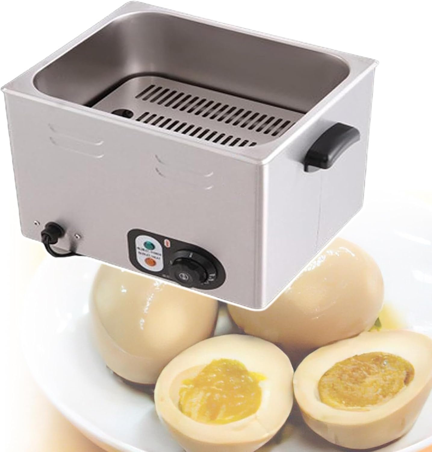 Automatic Half-Boiled Egg Soft-Boiled Egg Machine, Temperature Range: 30-110 Degrees,60Pcs Large Capacity Egg Boiler,with Lid