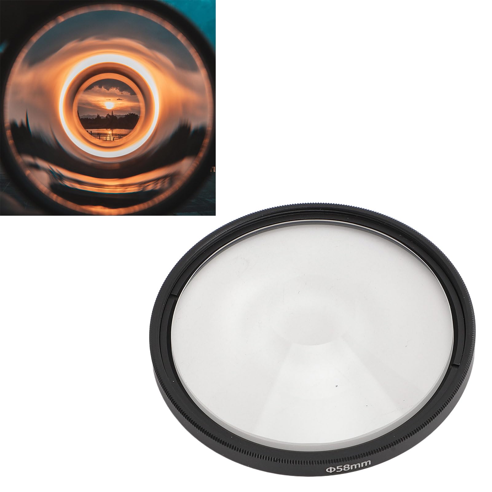 Filtro de Lente de Prisma de 55 Mm, Filtro de Efecto de Desenfoque de Distorsión de Vórtice para Videografía, Retratos o Naturaleza Muerta, con Textura Antideslizante para un