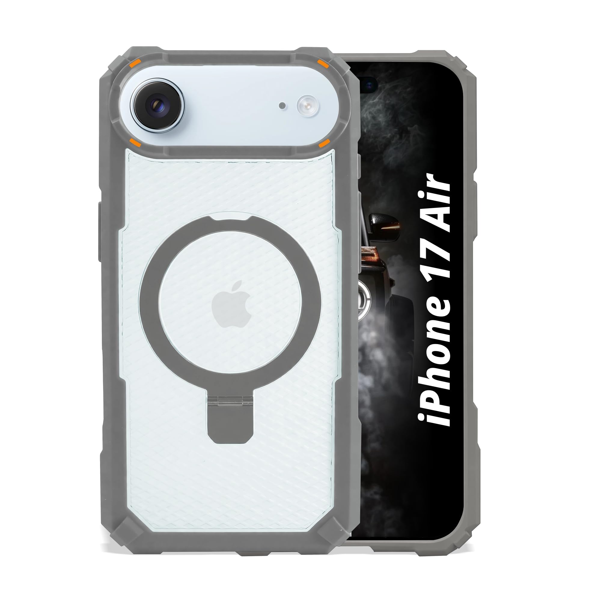 AIBEX Transparent Back Cover Compatible for Samsung Galaxy S24 Ultra|Mag-Saf Magnetic Ring Kickstand |Shockproof Dual Layer Military Grade Drop Protection Armor Case|Wireless Charging Support - Black — Amazon image 18