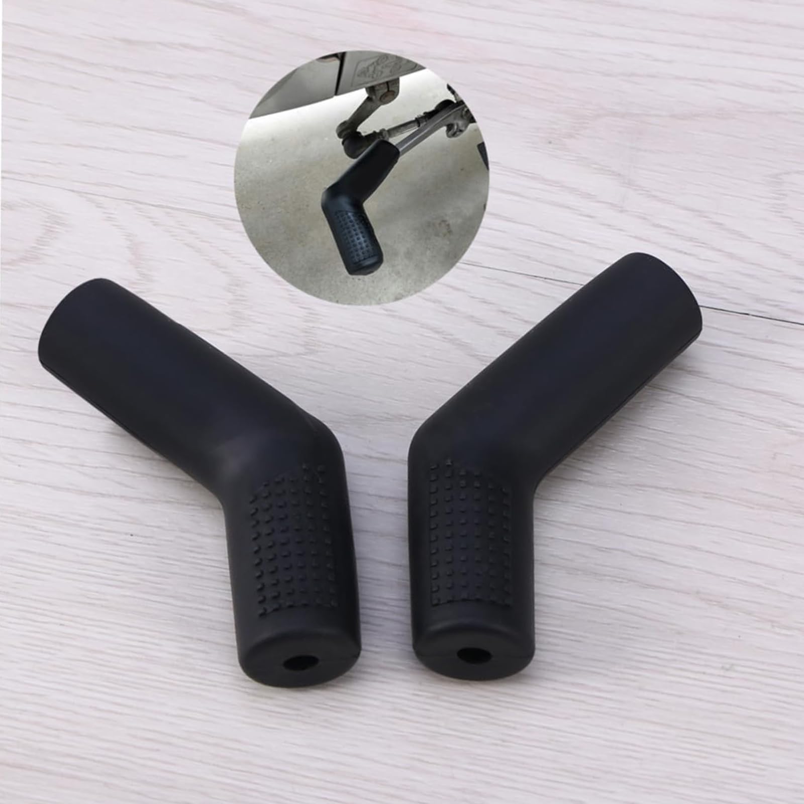 4 Pezzi Proteggi Scarpe per Cambio Moto, Proteggi Scarpe Antiscivolo in Silicone Nero Universale Gommino Leva Cambio Moto
