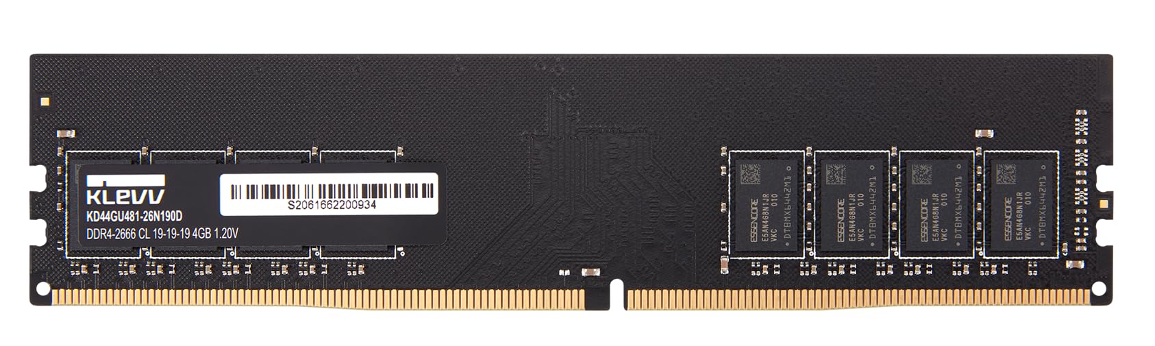 KLEVV DDR4 4GB (1x4GB) 2666MHz CL19 1.2V UDIMM Desktop Ram