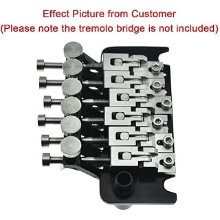 KAISH Chevalet de vibrato en acier inoxydable avec double verrouillage et vis pour trémolo Floyd Rose - Les Beatles, Paul McCartney, John Lennon, RIngo Starr, George Harrison KAISH Chevalet de vibrato en acier inoxydable avec double verrouillage et vis pour trémolo Floyd Rose – Image 5
