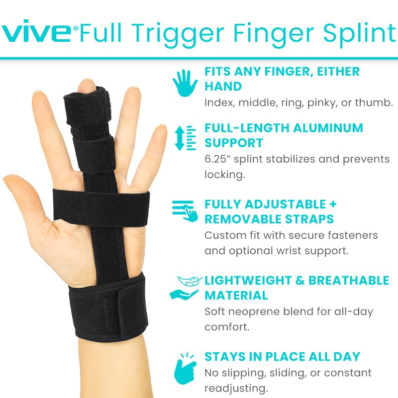 vibrating finger splint Amazon.com: IRUFA, FS-OS-12, 3D Breathable Fabric Finger Splint, Stabilizer  Brace Wrap Support for Trigger Broken, Curved Bent Mallet Locking Finger,  Dislocation, Straightener, Pain Relief Black, One PCS : Health & Household main image 0