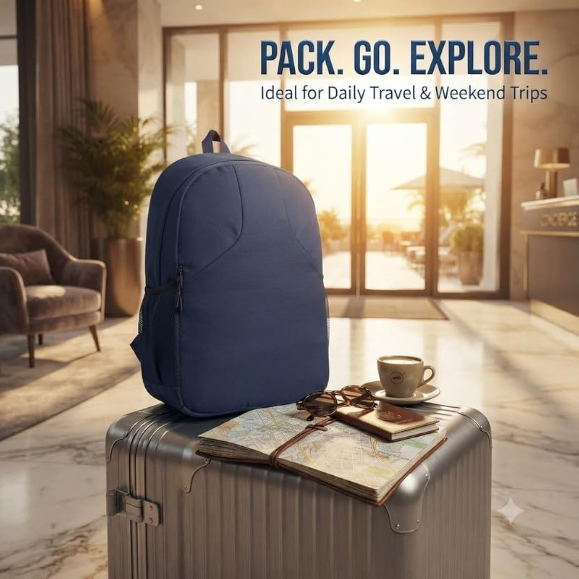 Water Resistant Everyday Laptop Backpack with Large Capacity