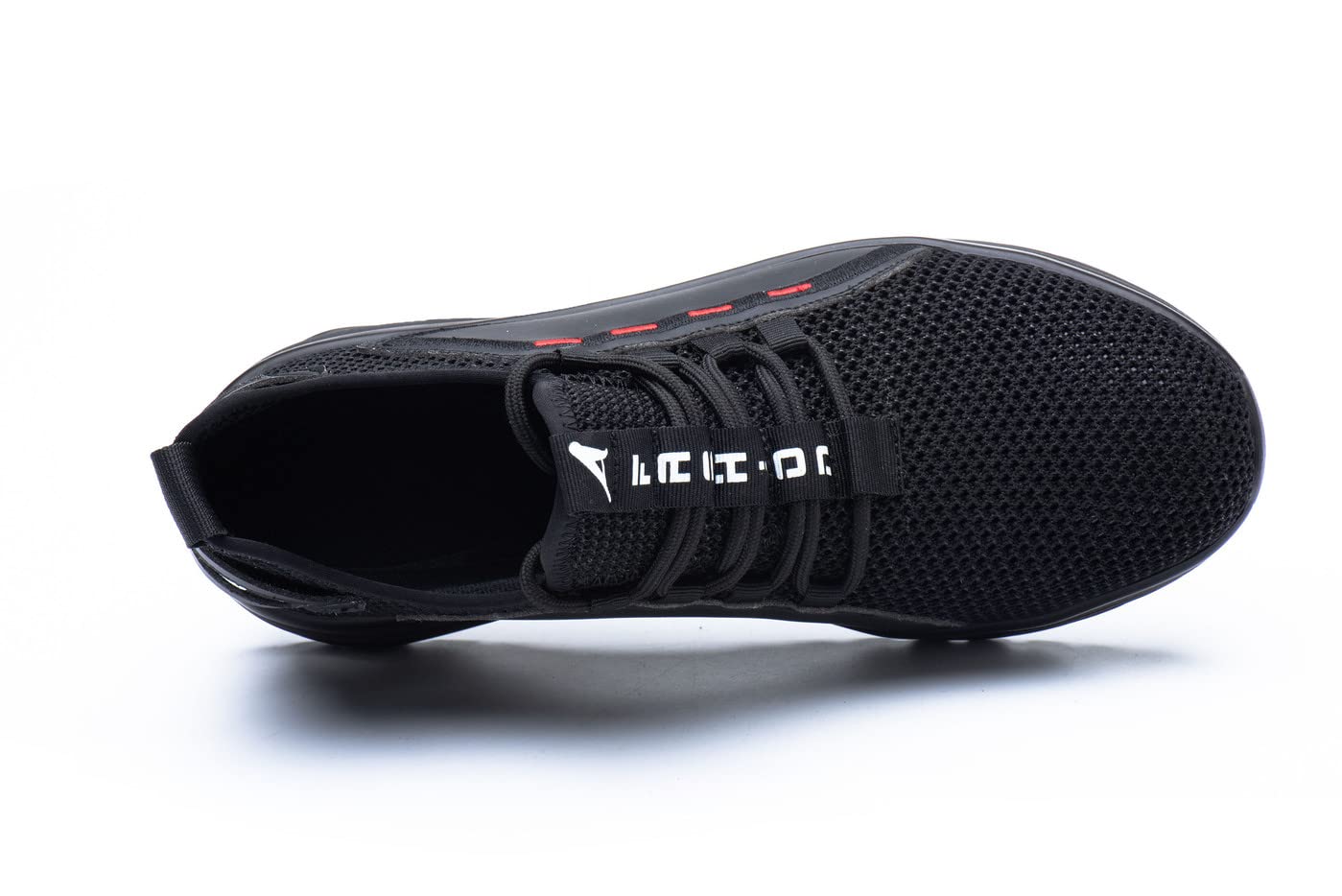 Santimon Scarpe da Ginnastica Antinfortunistiche da Uomo in Rete con Puntale in Acciaio Ultraleggere E Traspiranti da Donna con Lacci Elastici