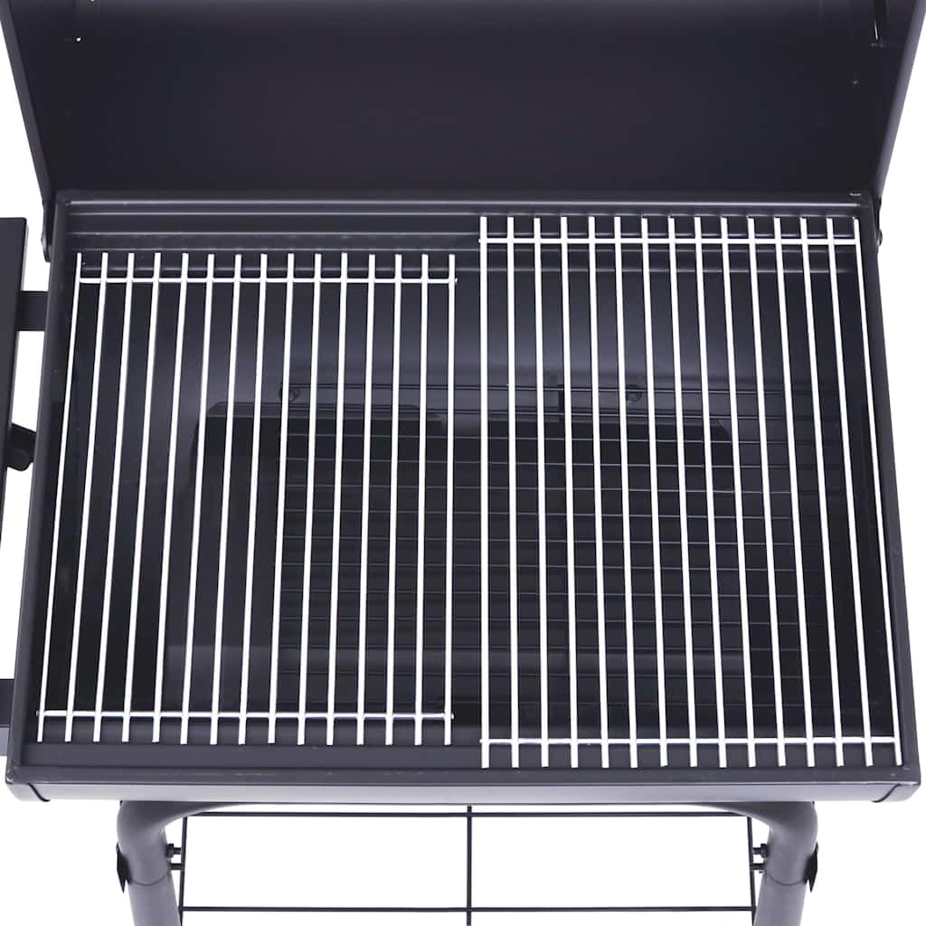 Barbacoa de carbón con ahumador y Estante Inferior Negro,Casa y jardín,Cocina y Comedor,Electrodomésticos de Cocina,Barbacoas,14kg-46649