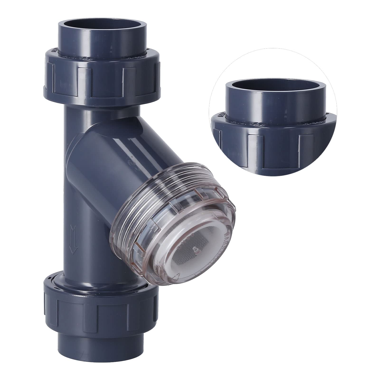 Filtro per irrigazione a Goccia, Filtro a Y per Tubo dell'Acqua di Regolazione in PVC per Uso agricolo in Serra da Giardino
