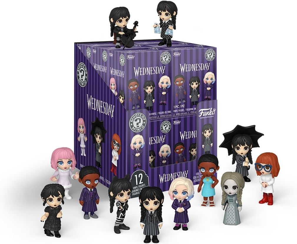 Funko Mystery Mini: Wednesday - One Collectable Vinyl Figure - Gift Idea - Official Merchandise - Toys for Kids & Adults - TV Fans - Mini Figure for Collectors and Display