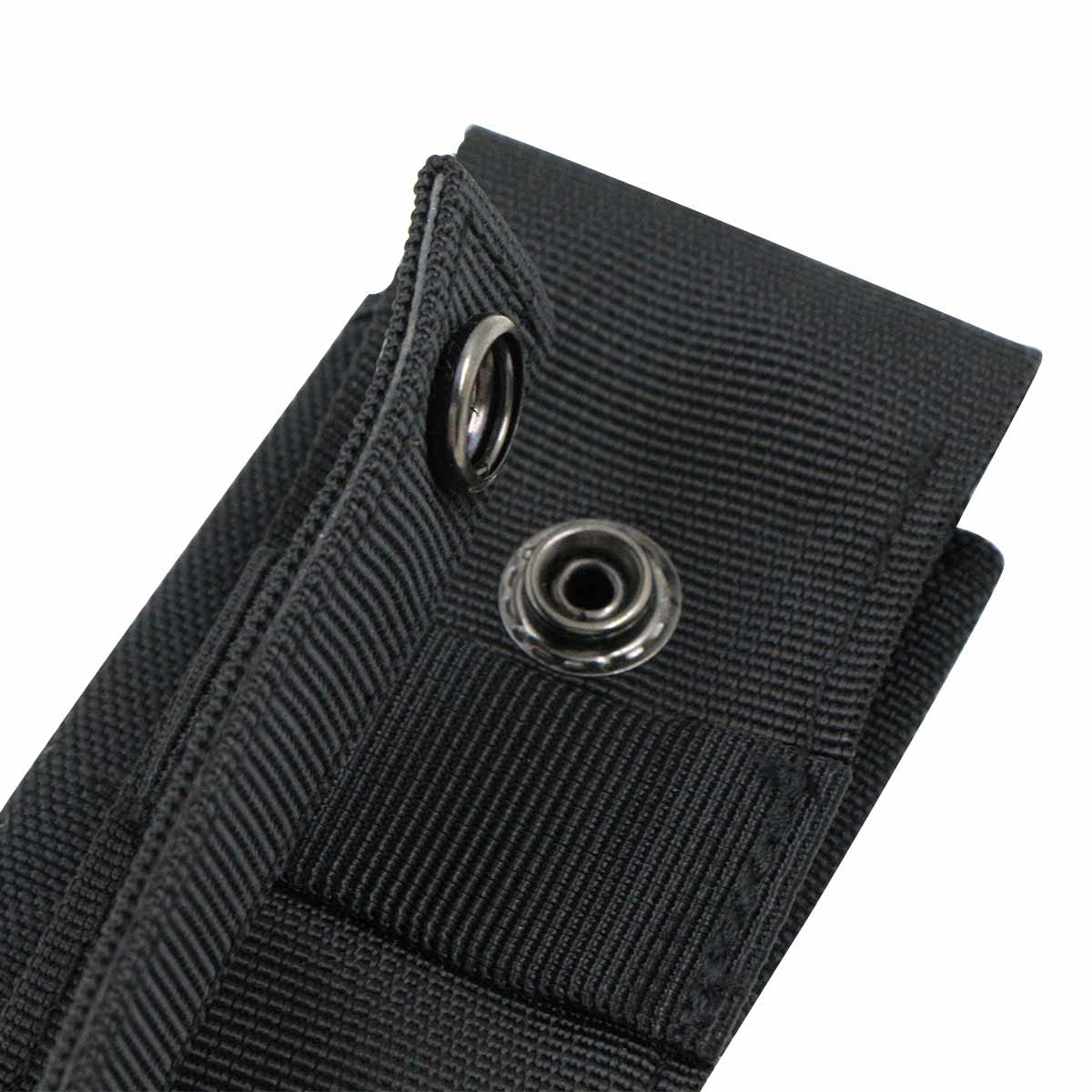 Custodia Torcia Tascabile Borsa Tattica - 3 x 23 x 5 mm custodia per borse copertura cintura, Militare in Nylon Impermeabile e Batteria bricolage, fondina elettrica cintura clip girevole supporto