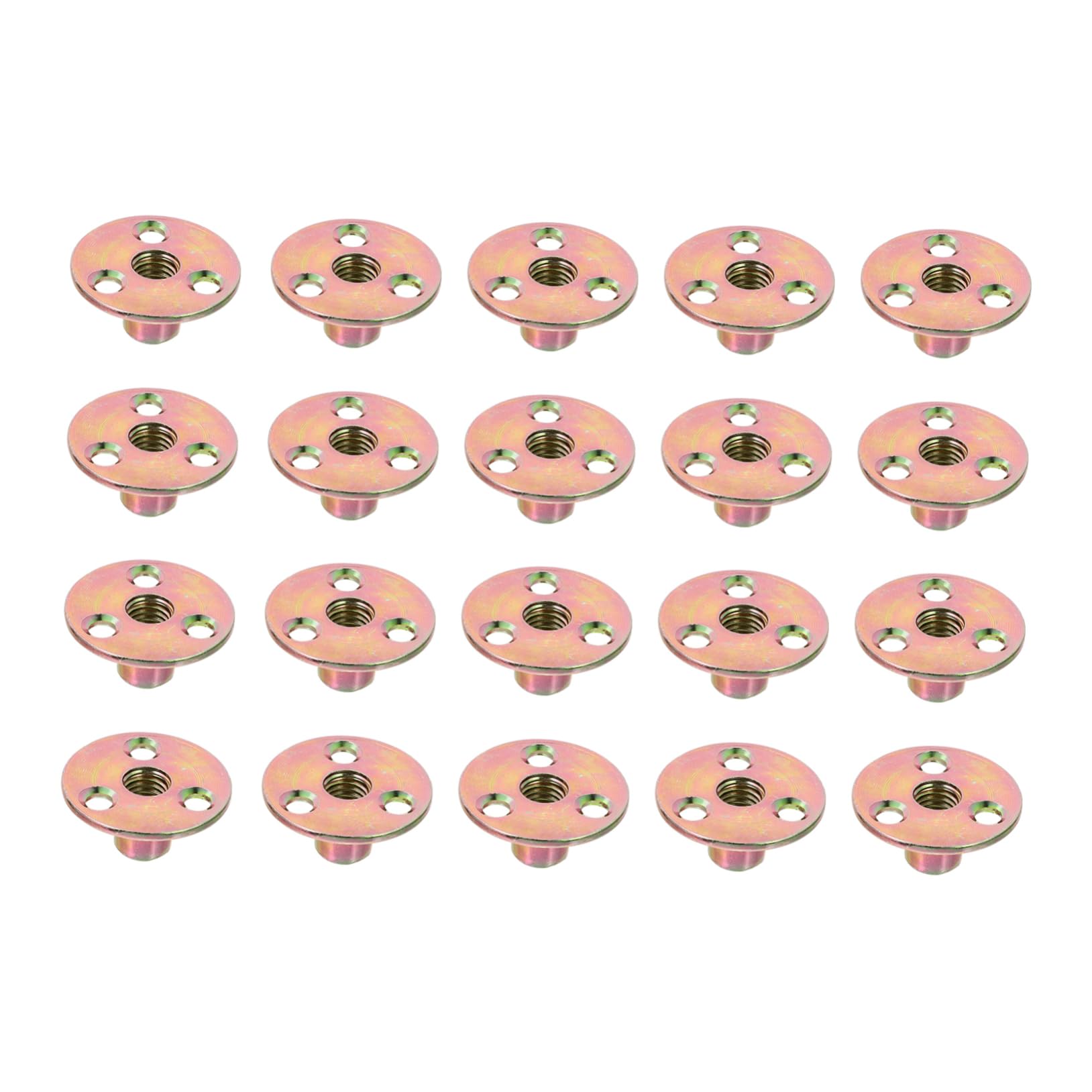 CIYODO M Screw Nut Round Plate Nut Iron Blockade Pcs for Indoor Outdoor Wooden Furniture