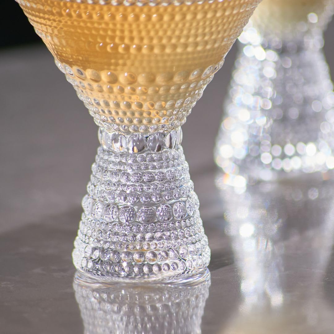 Vintage Lemon Soda Martini Glasses - Set of 4 -5