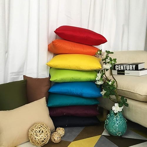 Miniatura 7 de Paquete de 8 fundas de almohada decorativas 100% de algodón, cómodas y sólidas, para Navidad, Halloween, sofá (paquete de 4, color blanco y 4