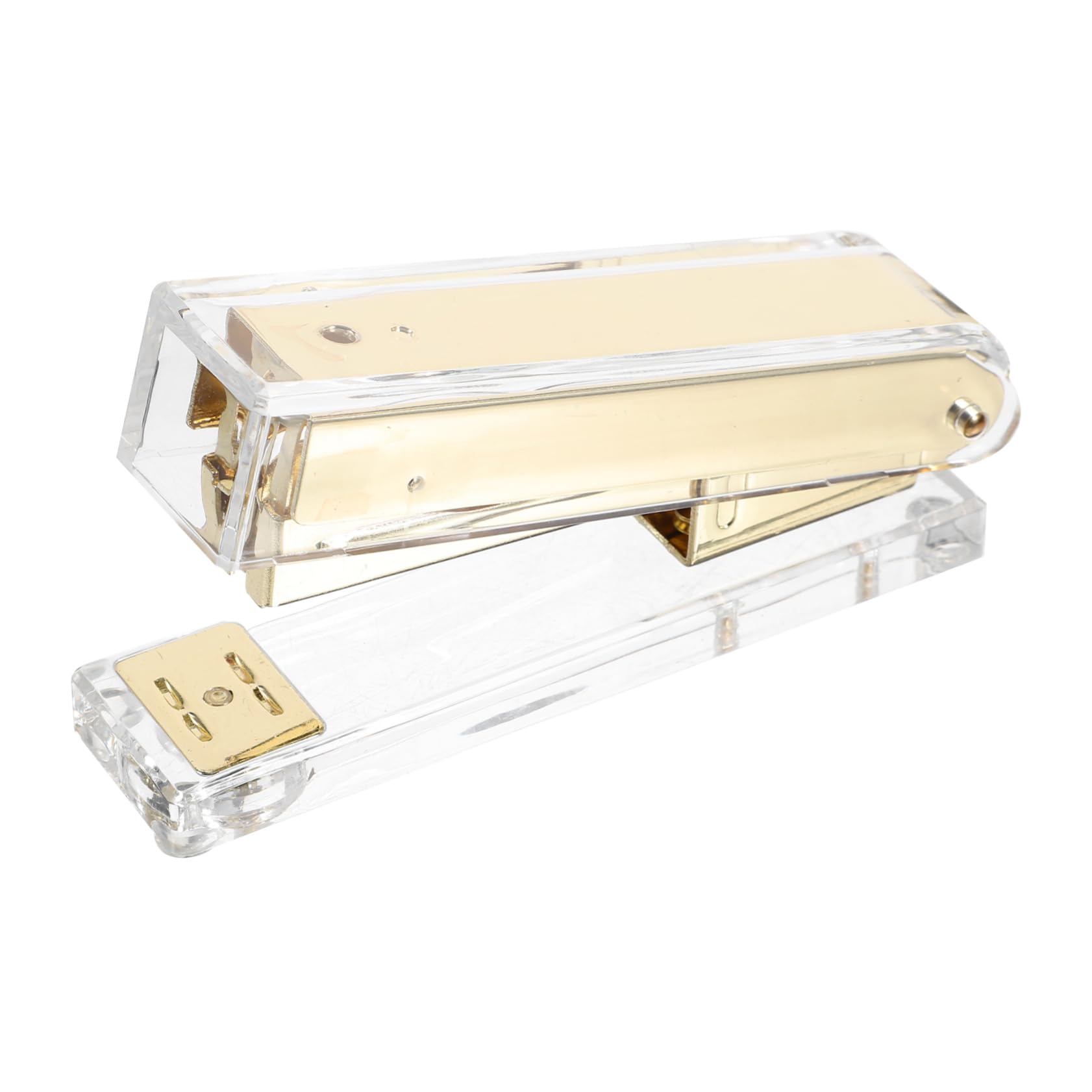 NUOBESTY 4 Stück Transparenter Hefter Unterrichtsmaterialien Hefter Für Den Schreibtisch Hefter Masse Hefter Für Schwere Arbeiten Buchhefter Hefter Bürowerkzeug Büroprodukte Golden Acryl